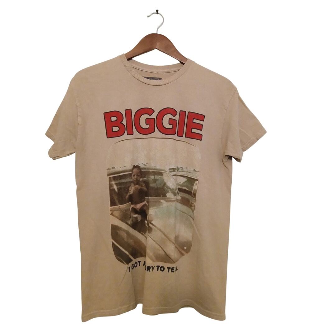 VTG Style Notorious BIG Biggie Smalls I Got A Story To Tell Rap T-Shirt Size S/M
